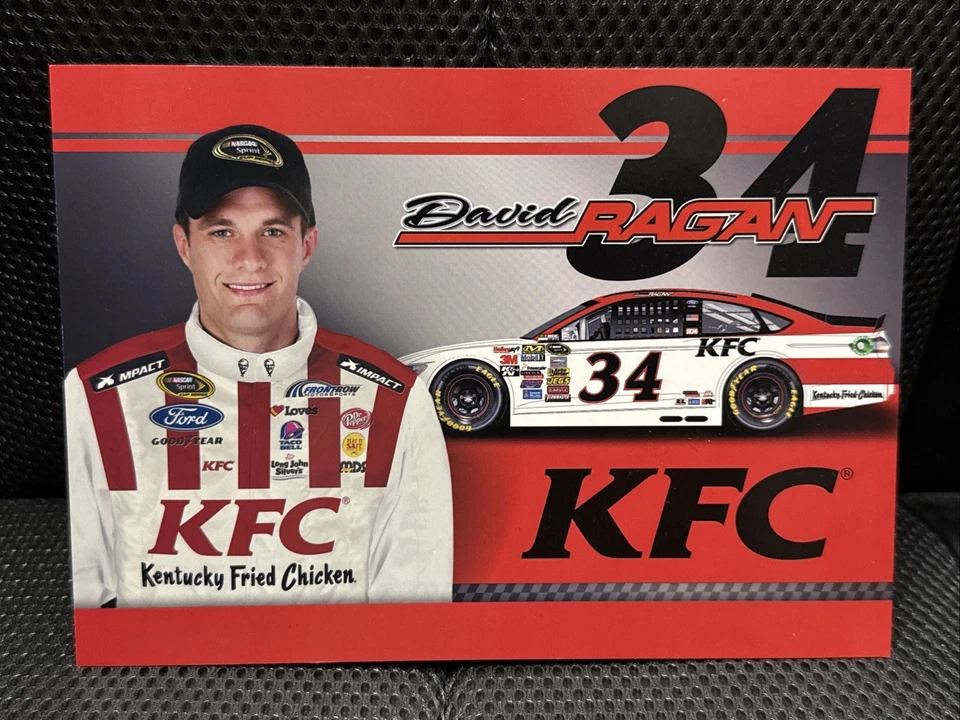 Tarjeta de héroe 2015 David Ragan #34 KFC NASCAR Cup Series Foto 1 de 2