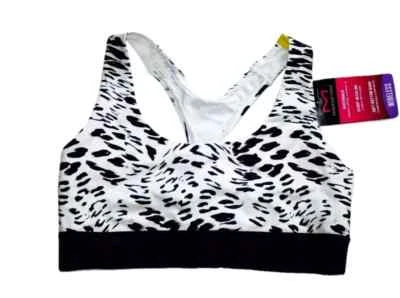 Maidenform Racerback Blue White Red Sports Bra Floral Zebra Size: S M L New NWT - Image 1 of 4
