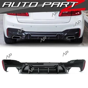 Difusor deportivo negro brillo para BMW Serie 5 G30 difusor trasero G31 M paquete 17+ - Imagen 1 de 12
