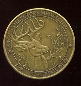 WHITETAIL DEER BIG GAME SERIES NORTH AMERICAN HUNT CLUB MEDALLION (S591) - Picture 1 of 2