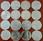 50p COINS FIFTY PENCE,OLYMPICS,BEATRIX POTTER,COMMEMORATIVE,KEW COIN 