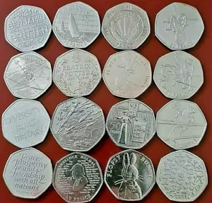 More details for 50p coins fifty pence,olympics,beatrix potter,commemorative,kew coin 