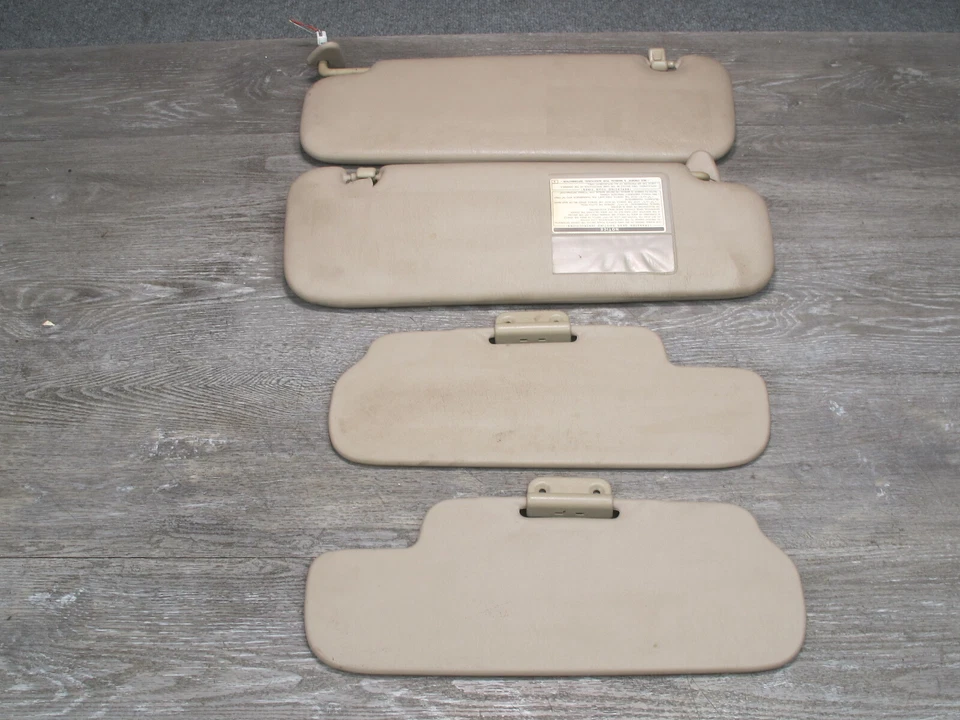 1998-2002 LEXUS J100 LX470 PRIMARY & SECONDARY FRONT SUN VISOR SET OF 4 - Image 1 of 4