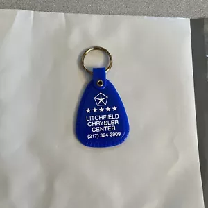 Vintage Litchfield Chrysler Center Key Chain New Plastic - Picture 1 of 4