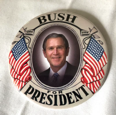 George W. Bush 2004 para campaña presidencial 3” pinback botón pinback Foto 1 de 2