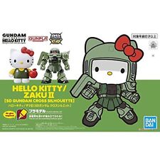 Japan Bandai Spirits SD Gundam Cross Silhouette Hello Kitty / Zaku II Color Sep