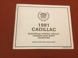 1981 CADILLAC DEVILLE and BROUGHAM BODY WIRING DIAGRAM - Picture 1 of 3