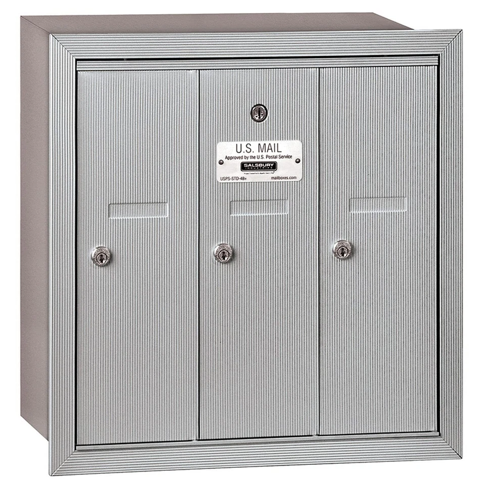 Salsbury Recessed Mounted Vertical Mailbox with Master Commercial Lock - Image 1 of 1
