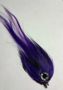 2-Pk. 7-1/2" Weedless Polar Goat Hair Flies Pike Bass Muskie Stripers - Picture 1 of 3
