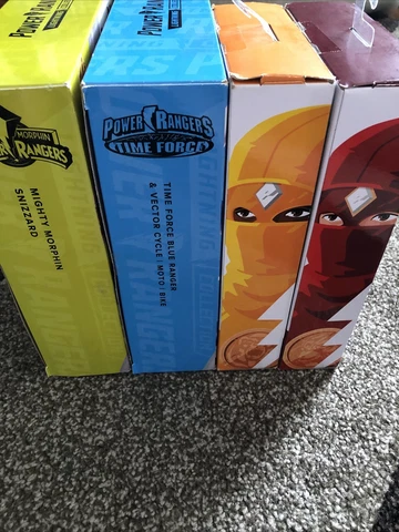 Power Rangers Lightning Collection Time Force BLUE Ranger Vector Cycle 4 Lot Set Cover