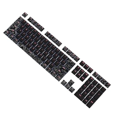 108 Line White PBT Keycaps Oil-Resistant Front Print Backlit for Gaming Typist - Image 1 of 4