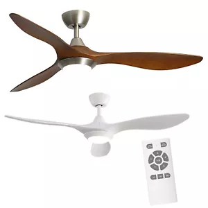 42", 52" Remote Control Ceiling Fan With LED Light Adjustable Wind Speed Timer - Picture 1 of 170