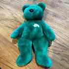 Ty Beanie Babies Vintage 1998 Green Bear Shamrock Stuffed Animal Collectible Toy
