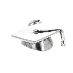 Abschlusskappe Charm, .925 Sterling Silber, Charm für Armband oder Halskette, Genu - Bild 1 von 2