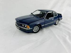 1/18 Scale 1985 BMW 635csi E24 Coupe Diecast Model Car Anson dark Blue DAMAGED - Picture 1 of 12