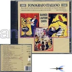FONOGRAFO - QUANDO L'AUTORE CANTA RARO CD SIGILLATO - Imagen 1 de 1
