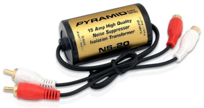 PIRÁMIDE NS20, 15 AMP COCHE AUDIO RCA FILTRO DE RUIDO SUPRESOR AISLAMIENTO TRANSFORMADOR Foto 1 de 2
