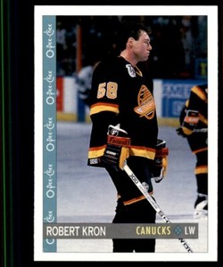 1992-93 O-Pee-Chee Robert Kron Vancouver Canucks #2