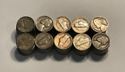 Lot of 100 35% US 5C Silver Jefferson War Nickels (1942 1945) Avg. Circ. $5 FV