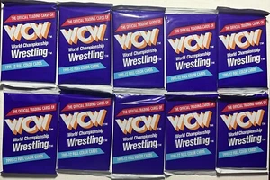 WCW Impel Wrestling Trading Cards Wax Pack 1991 | 12 carte da una scatola sigillata - Foto 1 di 4