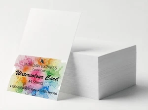 15 x A4 Sheets Watercolour Paper Card Smooth (Textured) White 300gsm AM533 - Picture 1 of 6