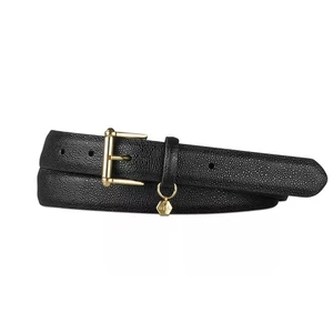 Cintura pantaloni razza Lauren Ralph Lauren pelle nera charm donna taglia X-Large - Foto 1 di 17