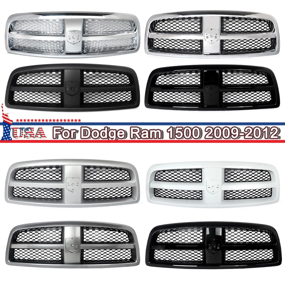 Front Grille For 2011-2012 Ram 1500 2009-2010 Dodge Ram 1500 Grill Replacement Foto 1 de 4
