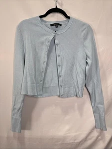 Cardigan Toccin Zoe Classic Cropped Blu Taglia M con foro e piccolo strappo - Foto 1 di 7