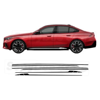 门侧条纹上腰线乙烯基贴花适用于宝马 G60 G61 5 系列 2024 2025 — 第 1/4 张图片