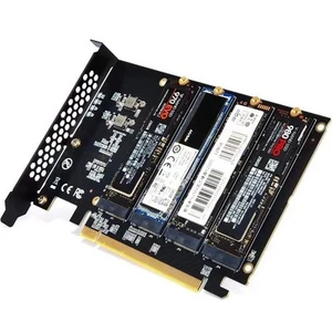 PCIE to M.2 NVME Adapter NVMe M.2 PCI Adapter 32Gbps PCI-E Card PCI X16 M6217 - Photo 1/8