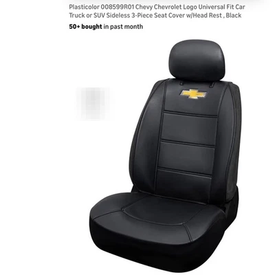 Универсальные чехлы на сиденья с логотипом Chevy Chevrolet для легковых и грузовых автомобилей внедорожников 3 штуки - Изображение 1 из 4