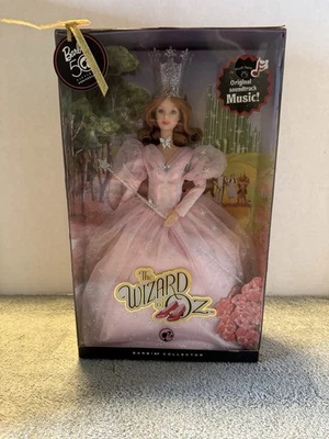 Mattel Wizard of Oz Glinda Barbie 50th Anniversary Pink Label No Sound - Image 1 of 4