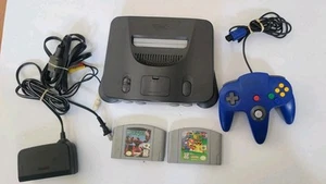 Nintendo 64 N64 System Console Super Mario 2 Game LOT OEM Controller Bundle NICE - Bild 1 von 15