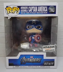 Funko Pop Deluxe Marvel Avengers Assemble Captain America #589 -●See Notes - Picture 1 of 6