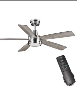 Hampton Bay Fanelee 54'' White Color Changing Integrated LED Ceiling Fan -... - Picture 1 of 4