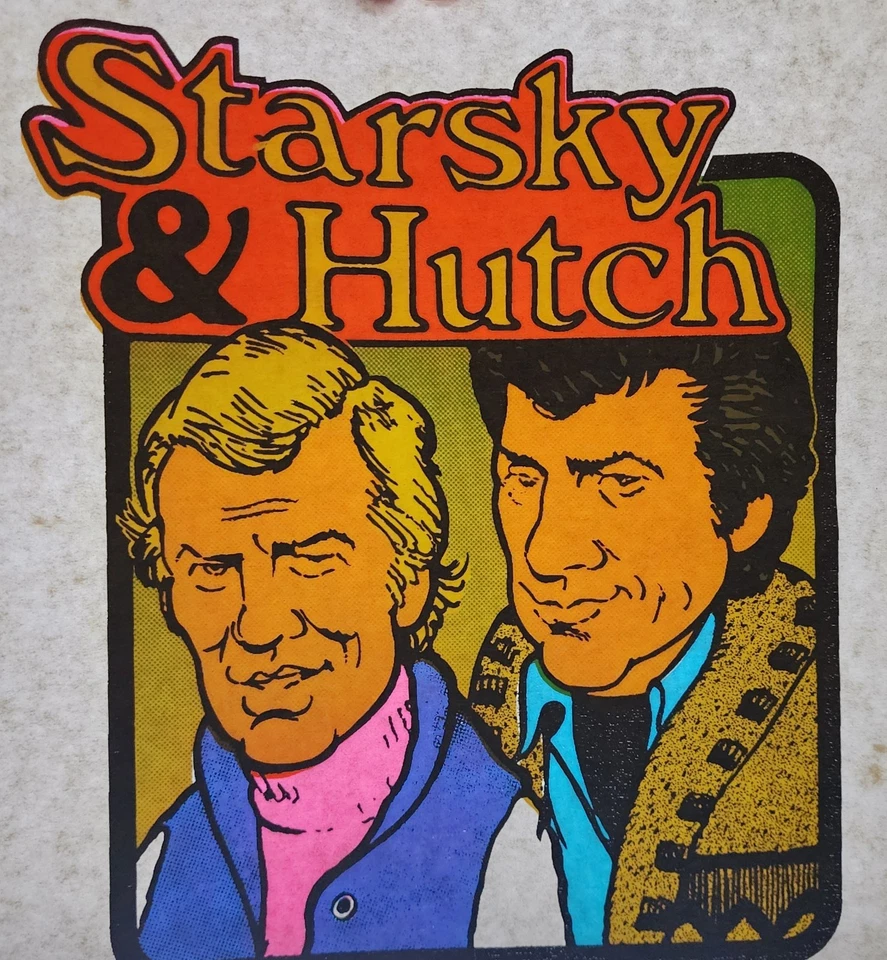 Vintage 1970's STARSKY & HUTCH Iron On Transfer  PAUL MICHAEL GLASER, DAVID SOUL - Image 1 of 1