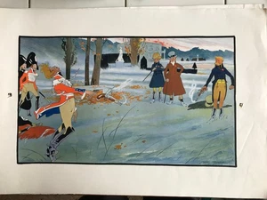 Charles Pourriol Estampe Ancienne Le Duel 09 - Imagen 1 de 4