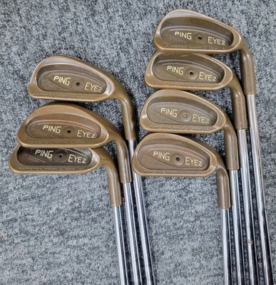 Juego de plancha Ping EYE2 berilio cobre punto negro #5-9, S, W (7 clubes) Foto 1 de 4