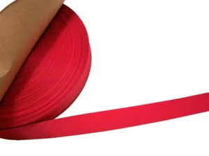 Bright Poppy Pink Grosgrain Ribbon 7/8 inch wide x 10 yards Schiff Polyester B23 - Picture 1 of 4
