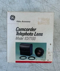 GE Camcorder Telephoto Lens Model 1CVT100 Fits Most Camcoders NEW - Picture 1 of 5