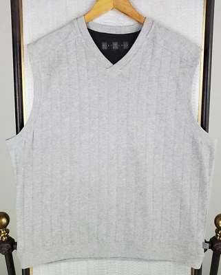 VTG NIKE GOLF 2003 Mens Size Large V Neck Vest Gray Soft Cotton/Poly Pullover - Image 1 of 4