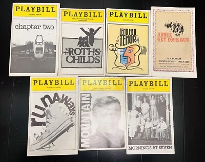 LOT Of  7 Vintage Theatre Playbills - Image 1 of 4