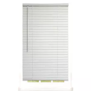 New Mainstays 1-in Cordless Gray Vinyl Light Filtering Blinds 23" x 64" - Picture 1 of 5