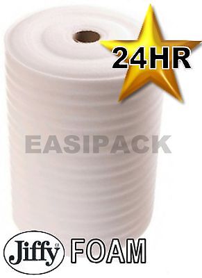 1 Roll Of 500mm (W) X 200M (L) X 1.5mm JIFFY FOAM WRAP Underlay Carpet Packaging • 34.99£