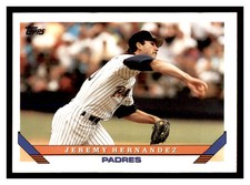 1993 Topps #388 JEREMY HERNANDEZ San Diego Padres ~C3F