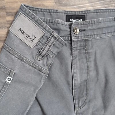 Pantalones Cortos Marmot Talla 40 Para Hombre Estilo Carga Gris Exterior 11” Entrepierna Frente Plano 18D Foto 1 de 4