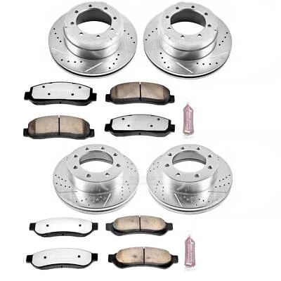 Kit de frenos de disco PowerStop - Delantero y trasero - Se adapta a Ford F-350 Super Duty 2005-2010 Foto 1 de 4