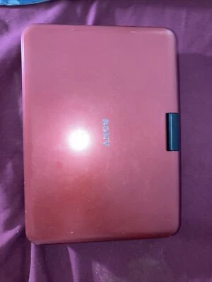 Red Sony DVP-FX820 Portable CD/DVD Player As Is Untested - Image 1 of 4