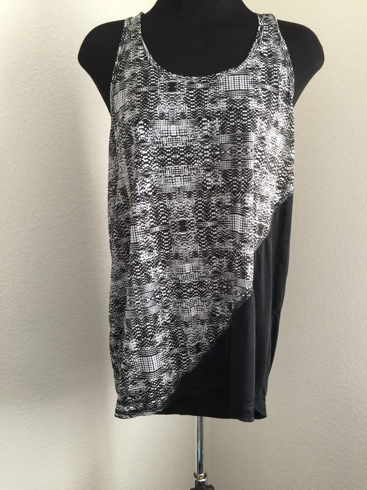 Camiseta sin mangas Soybu negra blanca cruzada espalda sin mangas atlética gimnasio yoga talla L Foto 1 de 4