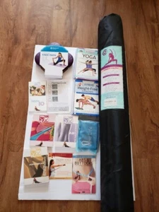 XL Yoga Mat (6'x 4'), Extra Wide Workout Mat for Men and Women W/ Books, DVDs - Picture 1 of 4